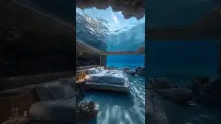 Inside a Dream Underwater Villa in Maldives 🌊🏡#villalife #travel #maldives #villaunderwater