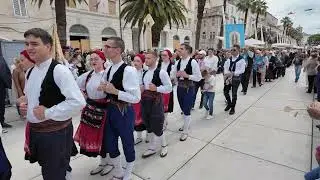 SUDAMJA - procession in Split,Croatia   - DJI Pocket 3