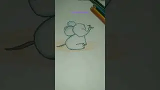 cute baby elephant ka drawing| drawing shorts video | #hathiraja  #shorts #viral