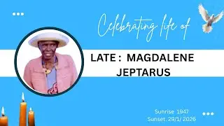Funeral procession of the Late Magdalene Jeptarus.