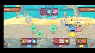 Axie Infinity Terminator - 1 vs 2 Gameplay 1000 mmr - Termi Beast Plant