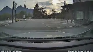 Reverse stall parking, swing left, back in