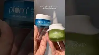 Plum 10% Niacinamide & Rice water moisturizer vs Dot & Key Cica Oil Free moisturizer #moisturizer