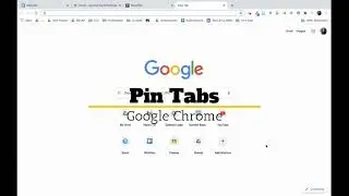 Google Chrome: Pin Tabs