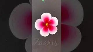 👌💯❤️🫶EASIEST one stroke flower acrylic printing for beginners🖌️🎨💯👌🫶❤️ #pinkflowers #art