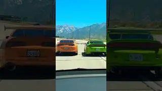 Fast and Furious cars Paul Walker Supra and Eclipse #fastandfurious