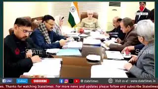 CM Chairing a Cabinet Meeting of Ministers at Civil Sectt. Jammu.