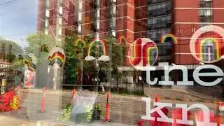 TORONTO WALK RONCY VILLAGE Roncesvalles & Queen North  HD