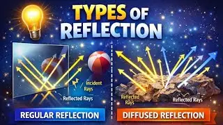 Class 8 Types of Reflection || Regular and Diffused Reflection || Light Class 10