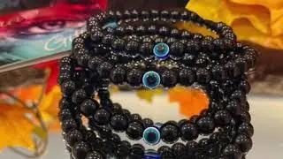 Men&rsquo;s Obsidian - Evil Eye Bracelet