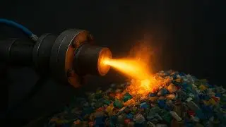 Hydrogen Plasma Torch Vaporizes All Plastic in .01 Seconds!