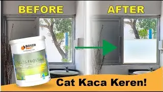 CAT KACA KERENN!!! Video Tutorial BOXER GLASS FROSTING WATER BASED