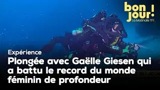 Plong&eacute;e avec Ga&euml;lle Giesen qui a battu le record du monde f&eacute;minin de plong&eacute;e en profondeur｜TF1 INFO