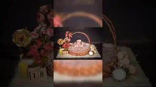basket theme newborn shoot #newborn #photography #reels #youtubeshorts