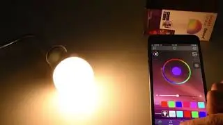 L&Acirc;MPADA INTELIGENTE LED 10W BLUETOOTH COMPAT&Iacute;VEL IOS /ANDROID