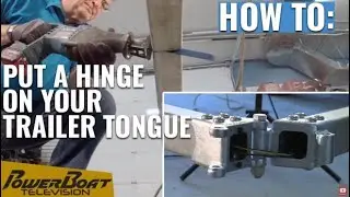 How to install a trailer tongue hinge so it can fit in your garage | My Boat DIY