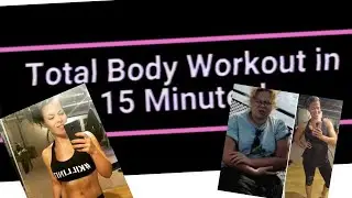 15 Minute Total Body Workout Routine With Free Weights, Dumbbell Exercises at home!