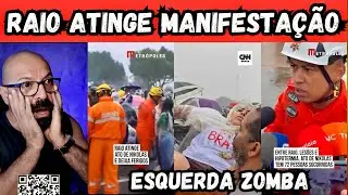 Raio atinge manisfesta&ccedil;&atilde;o da direita e deixa feridos.