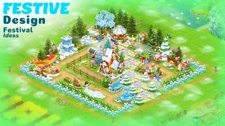 Festive design Festival ideas in Hay Day #hayday 