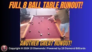 Another Full 8 Ball Runout! #billiards #APA #breakandrun #runout