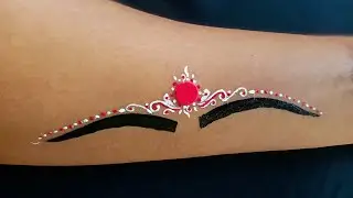 Very Easy Dot Bindi Design ❤️ || Chandan Art || Kum Kum art || #art #chandan #bindi