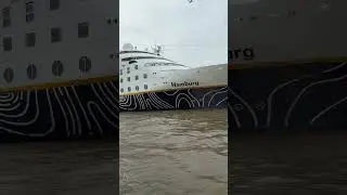 Cruise liner visiting in London #rivertourlife