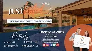 𝐉𝐔𝐒𝐓 𝐋𝐈𝐒𝐓𝐄𝐃 &bull; 29461 Sequoia Rd, Canyon Country, CA &bull; 𝐁𝐘:: 𝐂𝐇𝐄𝐑𝐑𝐈𝐄 & 𝐙𝐀𝐂𝐇