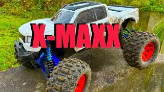 X-MAXX 8S. Масло для амортизаторов 50wt и новые пружины GTX с шестерней Tekno на 19 зубьев.