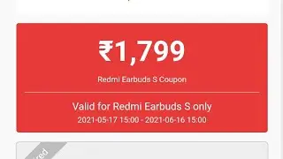 Redeem Redmi Earbuds S in GetApps