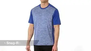 Custom Logo ST395 Sport-Tek&reg; PosiCharge&reg; Electric Heather Colorblock Tee