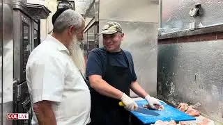 Moshe Rubashkin gives Tour of Huge Sukkah