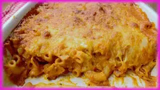 Запеканка из макарон, запеканка из макарон с ветчиной, быстрое вкусное блюдо, рецепт в духовке