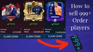 Player Sales Mastery: How to Sell Players with 999+ Orders like a Pro | FIFA Mobile