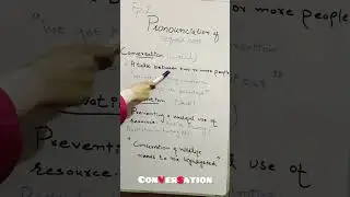 Difference between conversation and conservation ( Youtube #shorts )