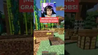 &iexcl;La Granja de Mobs que Necesitas! #shorts #minecraft #viral