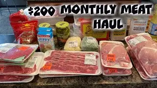 $200 MEAT HAUL| MONTHLY MEAT MARKET HAUL| GROCERY HAUL 2021
