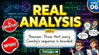 Real analysis sem4 maths important questions prepare for the Sem 4 ll Degree Maths tips Telugu 