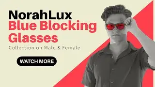 NorahLux Lightbenders Blue Blocking Brillen 'Anti Blauw' collectie showcase op man en