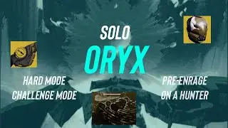 Solo Hard Mode Challenge Mode Oryx Pre-enrage on Hunter