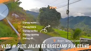 Rute jalan menuju curug walet bogor basecamp pak otang