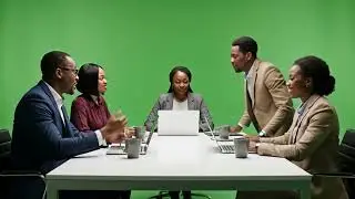 Corporate Meeting Green Screen Footage | Office VFX Free Stock Video
