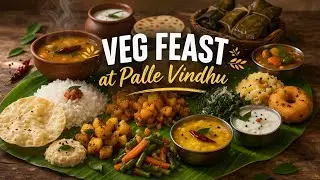 VEG FEAST AT PALLE VINDHU | TRADITIONAL TELUGU FOOD | SOUTH INDIAN FOOD | FOOD FORMULA