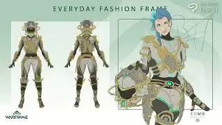 Warframe Duviri inspired atomicycle body armor Speedpaint (~8 min, no sound)