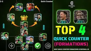 Top 4 Quick Counter Xabi Alonso Formation In eFootball 2026 🔥 | New Best Formation In eFootball 💥