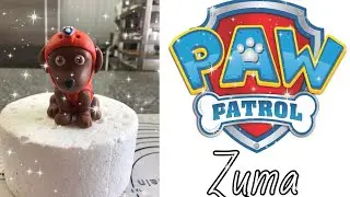 How To Make Paw Patrol Figure ( Zuma ) :EasyFondant Ideas