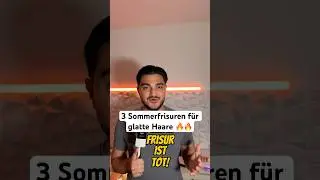 3 Sommer Frisuren f&uuml;r glatte Haare🔥 #style #streetwear #fashion #hairstyle #hair #haircut #outfit