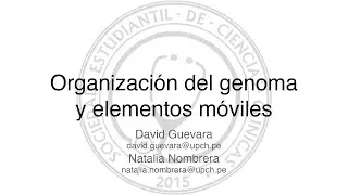 Organización del genoma y elementos móviles - Bioquímica