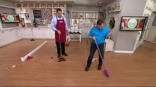 EasyEdge Lightweight Hard Floor Swivel Sweeper w/ Gift Box on QVC