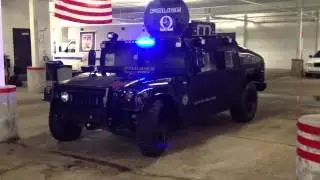SWAT Humvee lighting install
