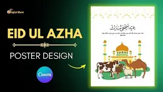 Eid ul Azha Poster design in Canva| Bakra Eid Ideas| Social Media Post ideas